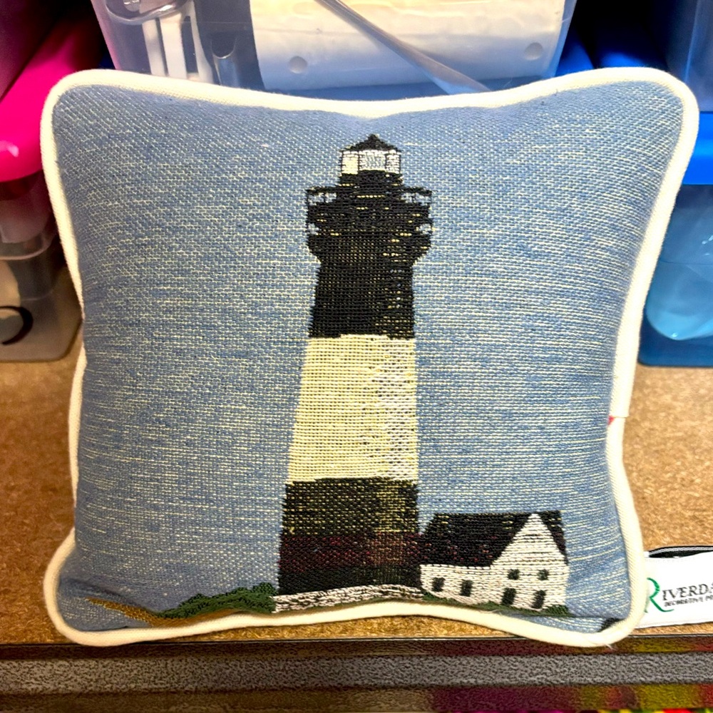 Riverdale Maine Lighthouse Petite Decorative Pillow